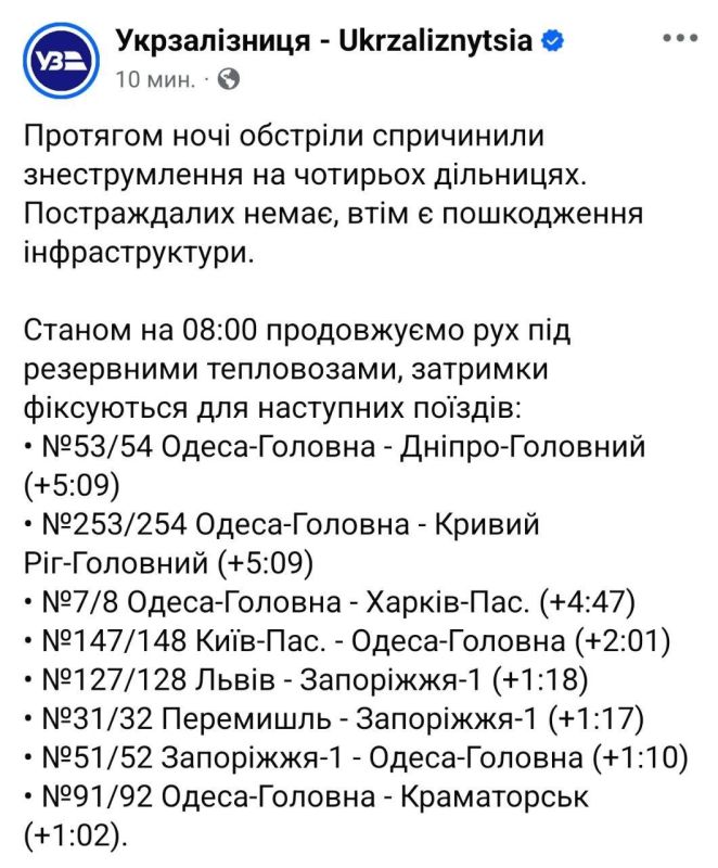 Железные дороги и подстанции в огне: шесть областей Украины атакованы ночью Железные дороги и подстанции в огне: шесть областей Украины атакованы ночью