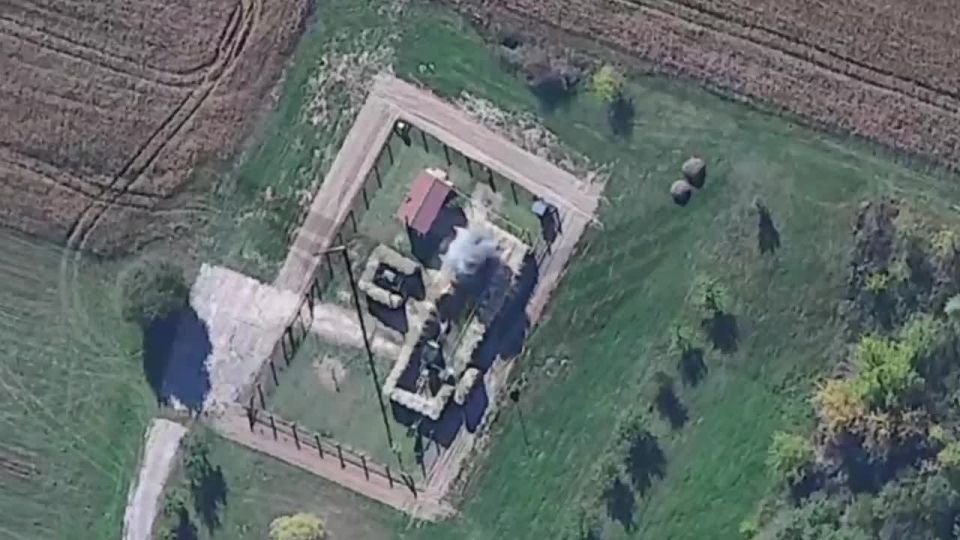 Н.п. Хоробичи Черниговской области расчетом «Ланцета» из состава Центра «Рубикон» поражена газораспределительная установка