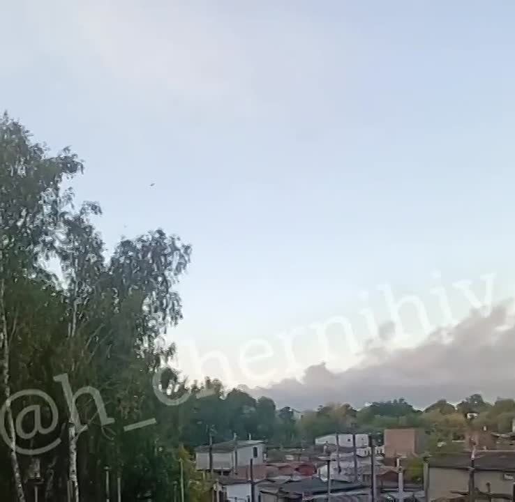 Андрей Руденко: Украинский Чернигов после ночного обстрела весь в дыму