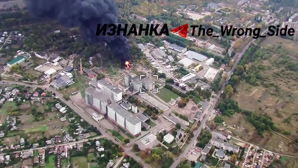 Объективный контроль результатов вчерашнего удара дронов-камикадзе «Герань-2» по складу хранения ГСМ в Чернигове