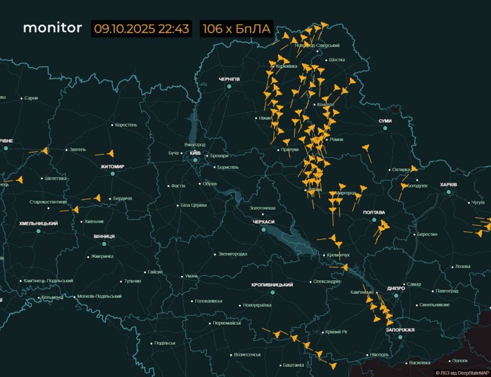Огромное количество российских БпЛА накрывает вражеские цели на Украине