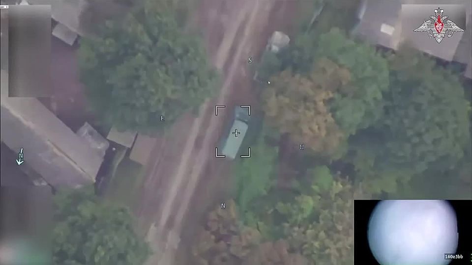 Расчет БПЛА «Герань-2» разнес пункт временной дислокации подразделения ВСУ в районе населенного пункта Поповка в Черниговской области