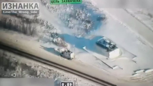 Российские военные уничтожили дроном-камикадзе "Ланцет" станцию РЭБ "Нота" ВСУ в Черниговской области, видео Telegram-канала "Изнанка"