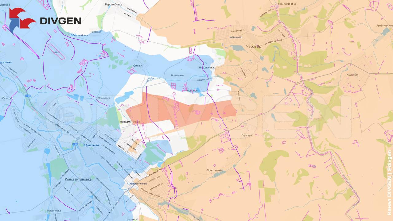 Изменения на карте боевых действий за прошедшие сутки от Divgen Изменения на карте боевых действий за прошедшие сутки от Divgen