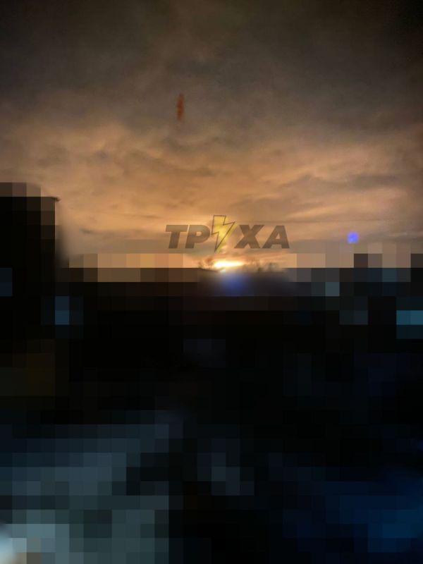 Сильный пожар в Черниговской области после ударов дронами по газовой инфраструктуре