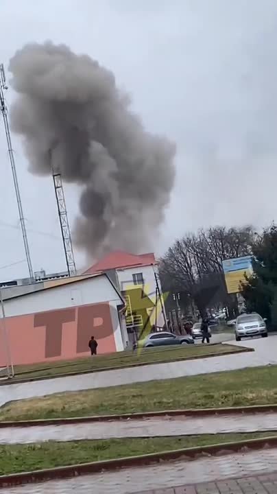 В Прилуках Черниговской области сегодня утром «Герань» посетила здание городской администрации