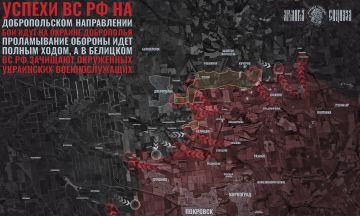 У окраин Доброполья. На Добропольском направлении наши войска продвинулись северо-западнее Белицкого, прорвав оборону в районе Черниговки